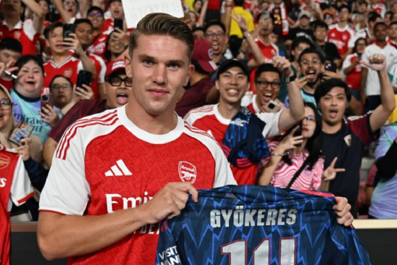 Gyokeres tạo cột mốc mới trong màu áo Arsenal
